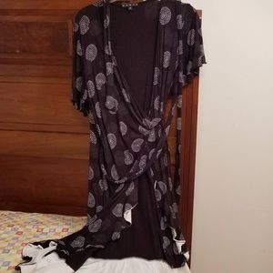 Wrap style dress -- made for dancing!